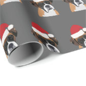 クリスマスボクサー犬 ラッピングペーパー (ロールコーナー)