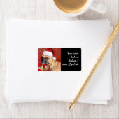 クリスマスボクサー犬 ラベル (インサイチュ)