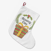 クリスマスボクシングの日 ラージクリスマスストッキング (正面 (吊り時))