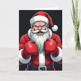 クリスマスボクシングサンタ カード