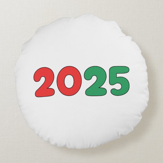 クリスマスボストンテリア枕:メリー Woofmas ラウンドクッション (裏面)