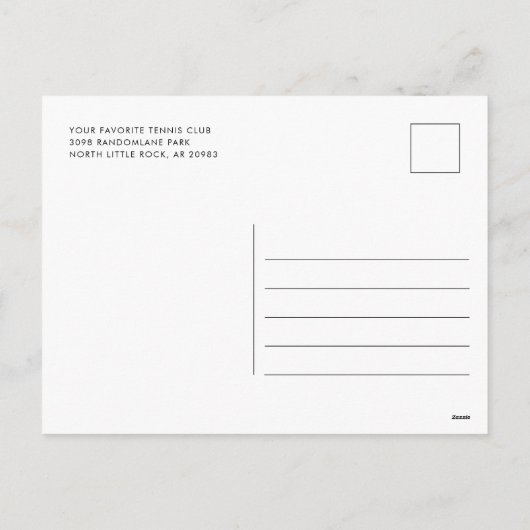 クリスマスボタニカルテニスクラブシーズン シーズンポストカード (裏面)