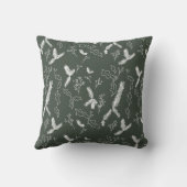 クリスマスボタニカルパインベリーグリーン クッション (裏面)