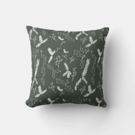 クリスマスボタニカルパインベリーグリーン クッション