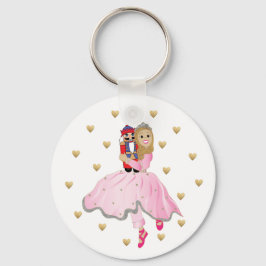 クリスマスボタンのキーチェーンライトヘアナツクラッカー キーホルダー