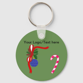 クリスマスボタンのキーチェーン キーホルダー
