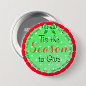 クリスマスボタンを贈る季節です 缶バッジ (正面&裏面)