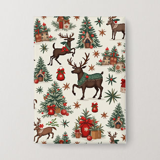 クリスマスボタン 缶バッジ