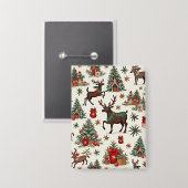 クリスマスボタン 缶バッジ (正面/裏面)