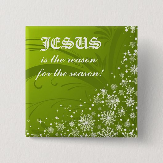 クリスマスボタン 缶バッジ (正面)