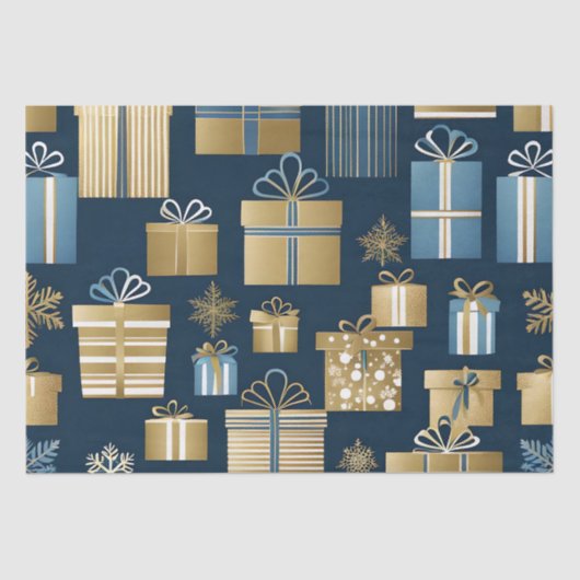 クリスマスボックスティッシュペーパー 薄葉紙 (正面)