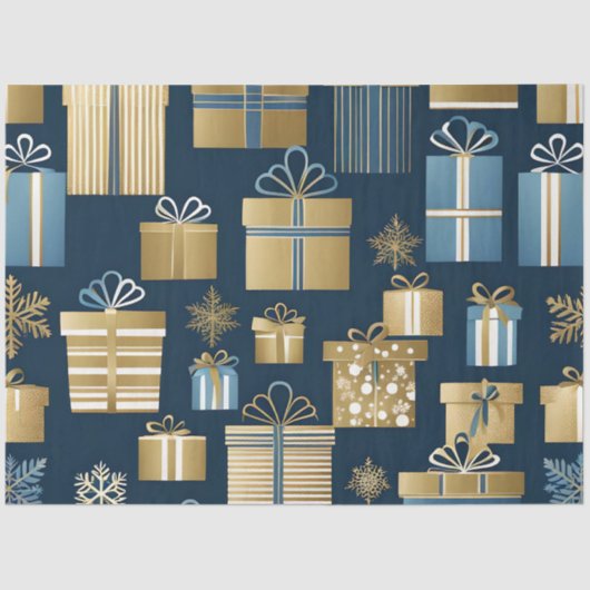 クリスマスボックスティッシュペーパー 薄葉紙 (正面)