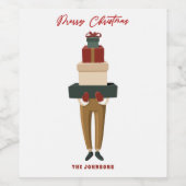クリスマスボックス ワインラベル (シングルラベル)