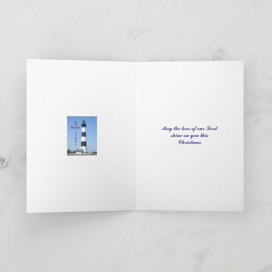 クリスマスボディーアイランドライトハウス シーズンカード (内部)