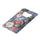 クリスマスボトルオープナーハッピーフレンズおもしろい クレジットカード栓抜き (正面アングル)