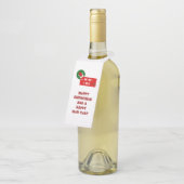 クリスマスボトルハンガーラベル ボトルネックタグ (アングル)