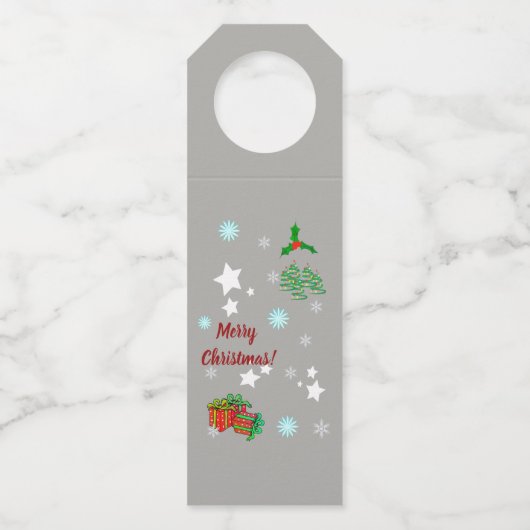 クリスマスボトルハンガーラベル ボトルネックタグ (正面)