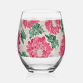 クリスマスボナンザフローラ ステムなしワイングラス (正面)