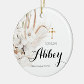 クリスマスボヘミアンバプテスマオーナメント神祝福 セラミックオーナメント (左)