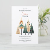 クリスマスボホの木クリスマス 招待状 (スタンド正面)