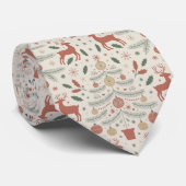 クリスマスボホパターン ネクタイ (ロール)