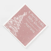 クリスマスボホピンクガールベビーシャワー (コーナー)