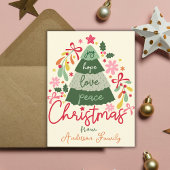 クリスマスボホフラワーグリーティングススススススススカンジナビア シーズンポストカード