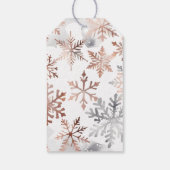 クリスマスボホメタリック水の色のボーブル ギフトタグ (裏面)