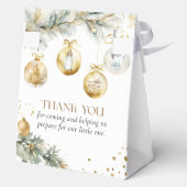 クリスマスボホメリー小さな赤ちゃんシャワー フェイバーボックス (裏面)