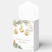 クリスマスボホメリー小さな赤ちゃんシャワー フェイバーボックス (見開き)