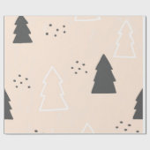 クリスマスボホモダンヴィンテージ包装紙 ラッピングペーパー (フラット)