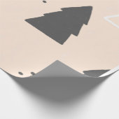 クリスマスボホモダンヴィンテージ包装紙 ラッピングペーパー (角)