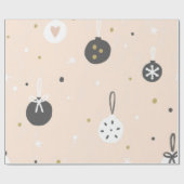 クリスマスボホモダンヴィンテージ包装紙 ラッピングペーパー (フラット)