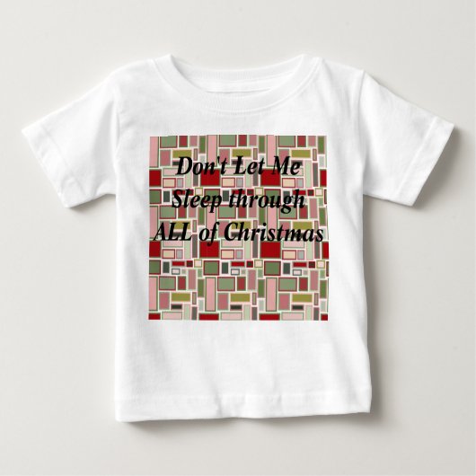 クリスマスボホ長方形 ベビーTシャツ (正面)