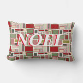 クリスマスボホ長方形 ランバークッション (正面)
