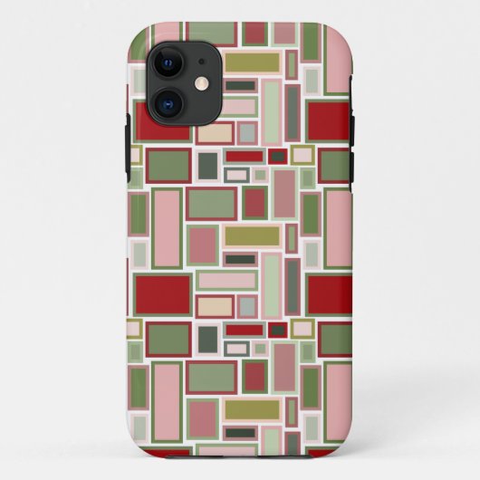 クリスマスボホ長方形 Case-Mate iPhoneケース (裏面)