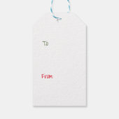 クリスマスボーイアンラップメギフトラベル ギフトタグ (裏面)