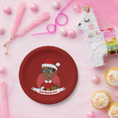 クリスマスボーイ漫画紙プレート ペーパープレート (パーティー)