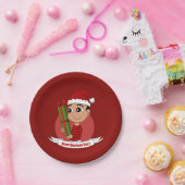 クリスマスボーイ漫画紙プレート ペーパープレート (パーティー)