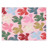 クリスマスボーズコケットピンク テーブルクロス (正面(横))