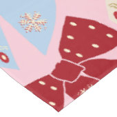 クリスマスボーズコケットピンク テーブルクロス (アングル)