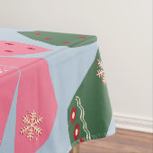 クリスマスボーズコケットブルー テーブルクロス (インサイチュ)