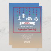 クリスマスボートモバイル 招待状 (正面/裏面)