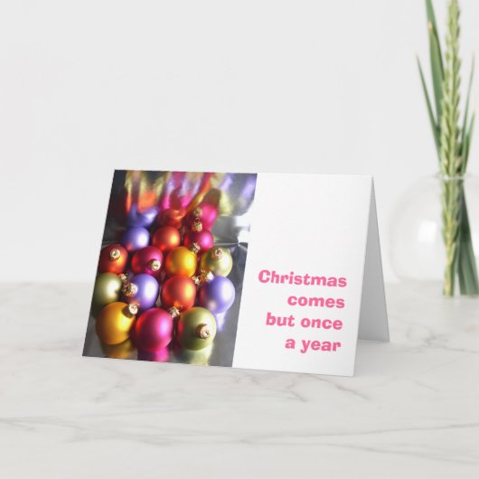 クリスマスボードカード シーズンカード (正面)