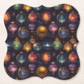 クリスマスボードコースター ペーパーコースター (正面)