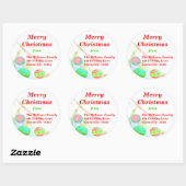 クリスマスボードシール – 大 ラウンドシール (シート)