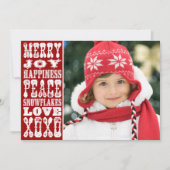 クリスマスボードフォトホリデーカード シーズンカード (正面)