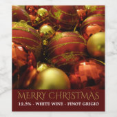 クリスマスボードワインラベル ワインラベル (シングルラベル)
