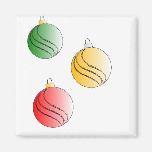 クリスマスボーバル マグネット (正面)