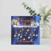 クリスマスボーブルズパーティの招待状 招待状 (スタンド正面)